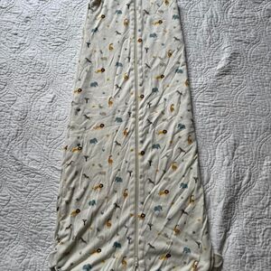Mori Cream and White Sleepsuits-babygrows